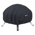 Classic Accessories Full Coverage Fire Pit Cover - Large, Round , Black CL57480